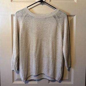 Cream knit sweater